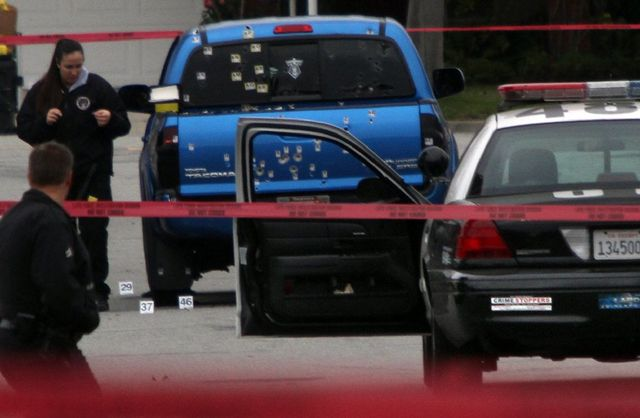 Bullet Riddled Truck