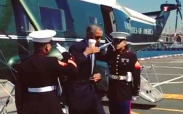 Obama Tea Salute