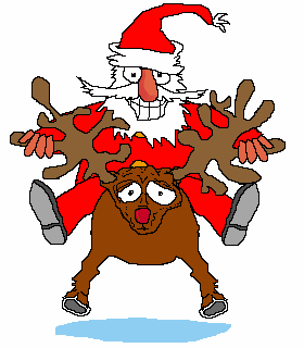 Santa Riding