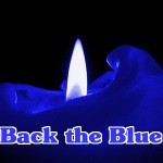 Back the Blue Candle 3